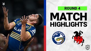 Parramatta Eels v St George Illawarra Dragons  Match Highlights  Round 4 2022  NRL [upl. by Trebliw]