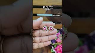 250shipping justbuyjewels trending earrings premium impon microgold muruganthunai shorts [upl. by Aikenahs]