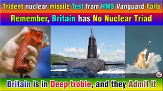 Trident nuclear missile Test from HMS Vanguard Fails Again [upl. by Yentterb109]