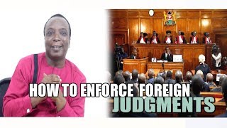 HOW TO ENFORCE FOREIGN JUDGMENTS The Law Show [upl. by Piks592]