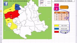 EXCEL AVANZADO MAPAS RELACIONADOS CON TABLAS DE DATOS [upl. by Zil]