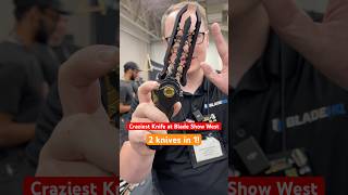 This is the craziest knife at Blade Show West 2 Knives in 1 [upl. by Anuayek450]