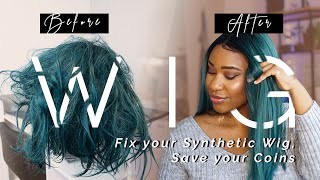 Updated How to detangle and Fix your Matted synthetic wig EASY [upl. by Okikuy]