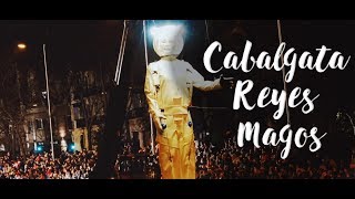 CABALGATA DE REYES DE MADRID y Fuegos Artificiales en Cibeles 2017 ¡Feliz 2023 [upl. by Nalloh444]