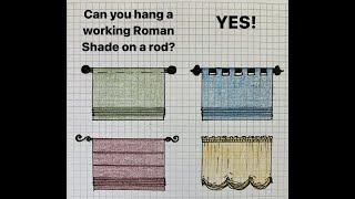 Can I hang a roman shade from a rod [upl. by Fernas162]