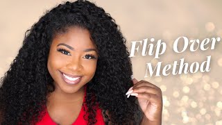 IVY’S FLIPOVER WIG METHOD  Natural Hair Protective Style Klaiyi Jerry Curly Hair [upl. by Lauer]