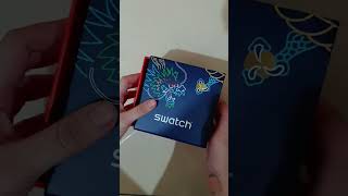 Unboxing a swatch watch [upl. by Leerzej]