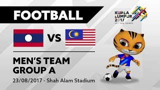 KL2017 29th SEA Games  Mens Football  LAO 🇱🇦 vs MAS 🇲🇾  23082017 [upl. by Meit]