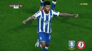 Sheffield Wednesday v Bristol City Highlights  EFL Championship 202324  PES 21 [upl. by Oruhtra]