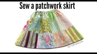 How to sew a patchwork skirt [upl. by Tioneb]