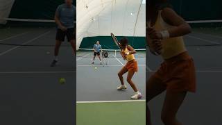 How your onehanded backhand can boost your twohanded backhand 🔄 tennis backhand tenniscoach [upl. by Atilol180]