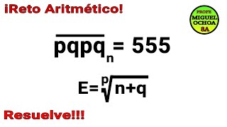 Te enseñaron a resolverlo💪💪💪💔 Ejercicio de ARITMETICA🤩 [upl. by Aisat]