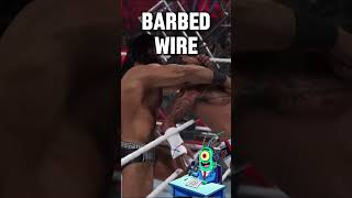 Drew Mcintyre sends CM Punk into BARBED WIRE wwe wweshorts cmpunk drewmcintyre wwe2k24 [upl. by Feriga]