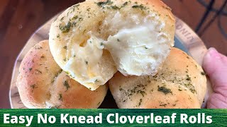 Easy NO Knead Cloverleaf Rolls  St Patricks Day Dinner Rolls [upl. by Ylac]