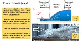 Open Channel Flow  34 Rapidly varied flow  Hydraulic Jump concept examples and applications [upl. by Chris493]