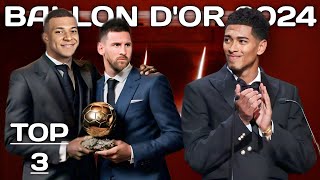 Top 3 Ballon dor 2024 Messi Mbappé amp Bellingham ► Goals Assists Trophies amp Others Update ● HD [upl. by Lupita585]