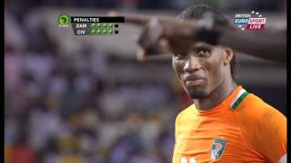 Zambia VS Ivory coast Final 2012 ALL PENALTY KICKS [upl. by Tutt]