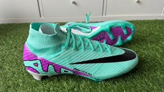 NIKE AIR ZOOM MERCURIAL SUPERFLY 9 ELITE FG BOOTS  UNBOXING VIDEO 4K [upl. by Schulz]