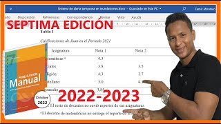 Crear TABLAS según NORMAS APA 7ma séptima edición en Word2023 [upl. by Analram]