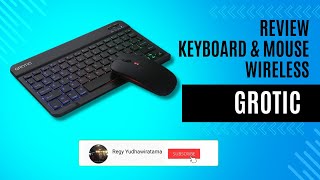 Review Keyboard amp Mouse Wireless Grotic [upl. by Glynn]