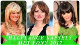 Halflange kapsels met pony 2017 [upl. by Laehcim]