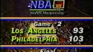 1983 NBA Finals Lakers at Sixers Gm 2 part 1313 [upl. by Rivalee]