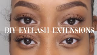 DIY EYELASH EXTENSIONS [upl. by Susanna770]