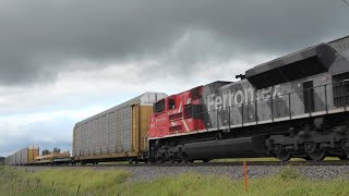 BNSF 4295 w Ferromex Leads Freight Osborn IL 83024 [upl. by Whiffen]