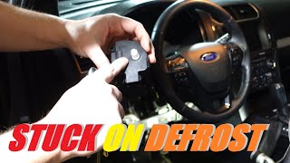 2016 Ford Explorer  Mode Door Actuator RampR  HVAC Stuck on Defrost [upl. by Jarrid]