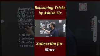 Syllogism Reasoning Tricks by Ashish Sir [upl. by Bega]