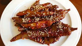 Korean Style Green Chili Pepper Pickles Gochujangajji 고추장아찌 [upl. by Ennagem729]