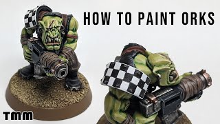 How I Paint Ork Boyz Warhammer 40000 [upl. by Klusek750]