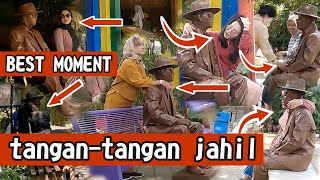 BEST MOMENT TANGANTANGAN JAHIL LIVING STATUE  HUMAN STATUE PRANK [upl. by Vinia]