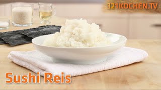 Sushi Reis kochen  Rezept zum Sushireis selber machen mit Reisessig und Kombu [upl. by Leslee187]