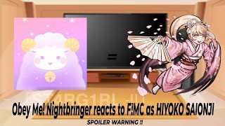 DISCONTINUED  obey me react to fmc as hiyoko saionji  part 3 i think idk  READ DESC PLS [upl. by Ardeth619]