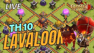 How to LavaLoon TH 10  LavaLoon Attack Strategy on TH 10 Clash Of Clans [upl. by Lallage231]