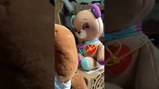 Thready Bear amp Furreal Cubby Bear Interactive Teddy Bears Conversation funny cute short [upl. by Marya]