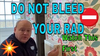 How To Bleed A Radiator  Don’t try it until you watch this [upl. by Ayaet]