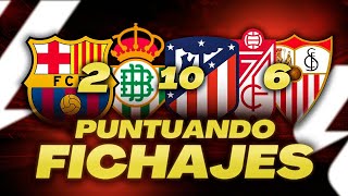 PONEMOS NOTA al MERCADO de FICHAJES de los EQUIPOS de LALIGA [upl. by Ymaral743]