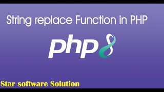 How to use string replace function in PHP String replace function in PHP [upl. by Trisha]