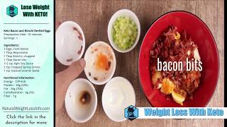 Easy Low Carb Keto Snack  Bacon and Kimchi Deviled Eggs Recipe [upl. by Sexton]