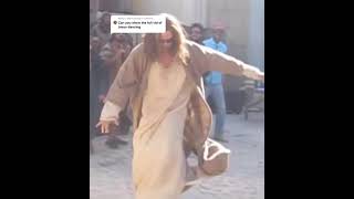 Jesus dancing behind the scenes  jesusdancing tiktok dancingjesus dancingjesusmeme [upl. by Amo]