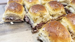 Use King’s Hawaiian rolls and roast beef to Satisfy Tailgating Fans with this easy slider recipe [upl. by Honeywell]