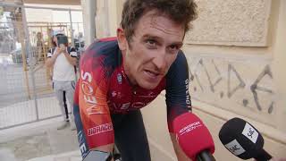 Geraint Thomas  Interview at the finish  Stage 1  Giro dItalia 2023 [upl. by Edrick]