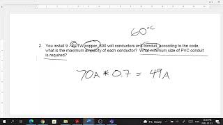 Derating conductor ampacity and finding conduit size [upl. by Dix612]