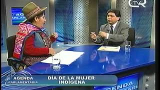 quotAgenda Parlamentariaquot  Día de la Mujer Indígena  Entrevista a congresista Hilaria Supa [upl. by Cilla]