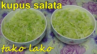 Salata od kupusa Prava restoranska salata Kupus salata Posno na ulju M kuhinja [upl. by Bor516]