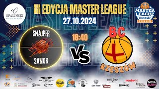 SNAJPER SANOK vs BASKETBALL CLINIC  4 Kolejka 1 LIGI 3 Edycji Master League [upl. by Doss]