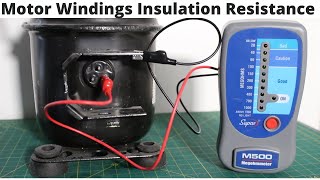 HVACR quotMeggerquot Insulation Test For AC Compressor Motor Windings Insulation Resistance SUPCO M500 [upl. by Sheri]