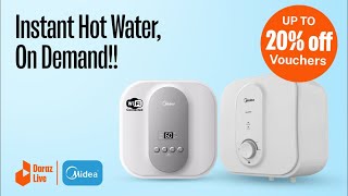 Instant Hot Water on Demand  Midea Smart IOT Electric Water Heater  wwwhamrosaharacom [upl. by Ellehcram800]